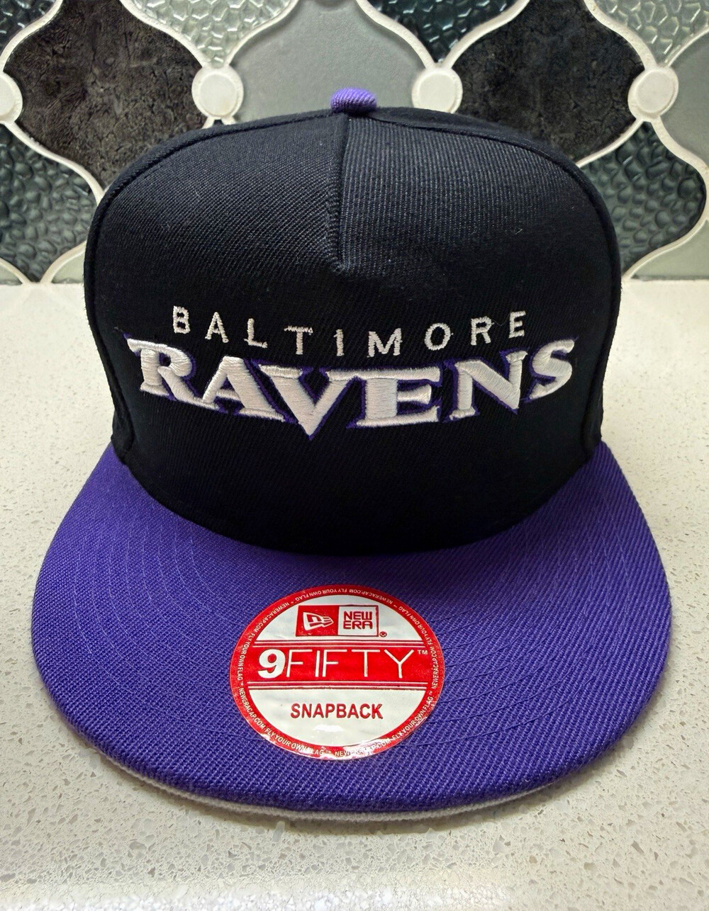 Baltimore Ravens New Era 9FIFTY Snapback Hat NFL Vintage Collection Underbrim
